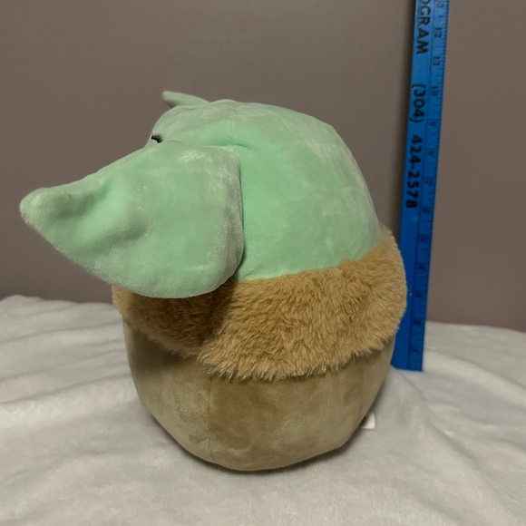Star Wars Grogu Baby Yoda Plush Stuffed Animal Toy Green Brown 10'' - Picture 2 of 5